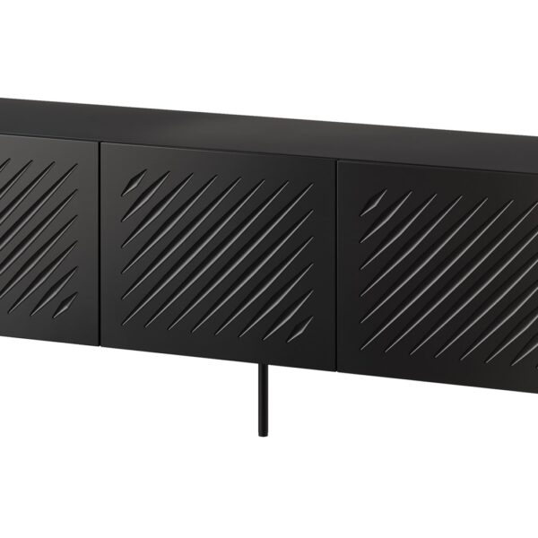 RTV kast SIENA 150.5x40x60 zwart mat