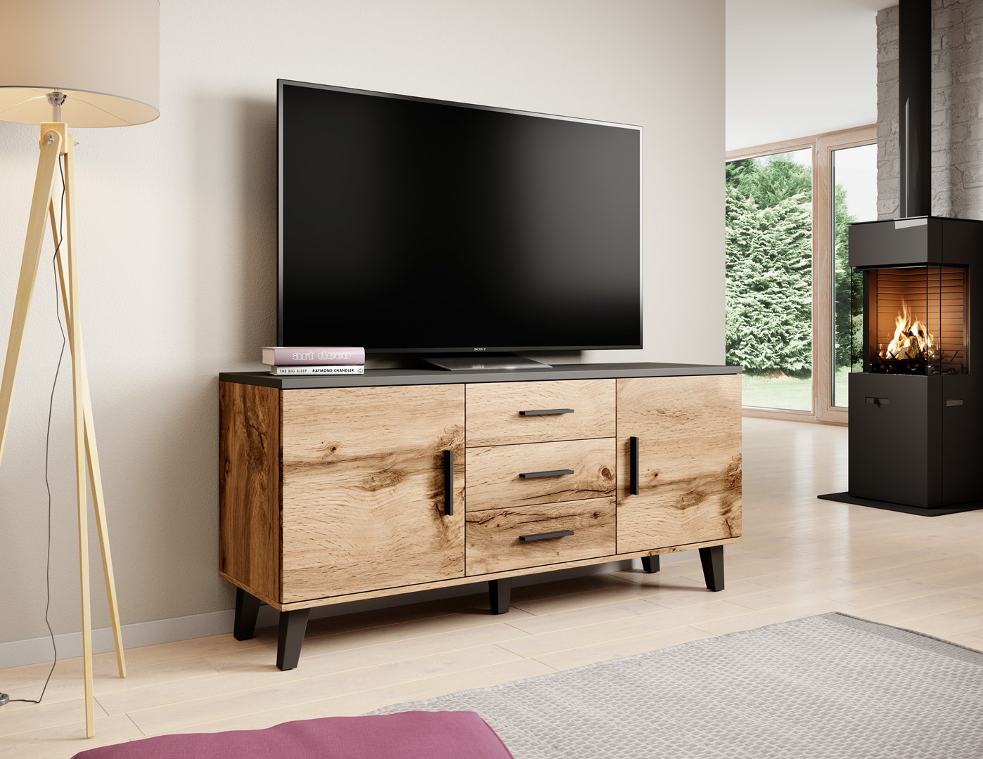Cama LOTTA K150 2D3D WOT+B woonkamerdressoir 2 deur(en)