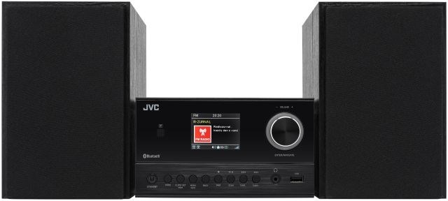 JVC UX-E225B Mini hifi-systeem Zwart