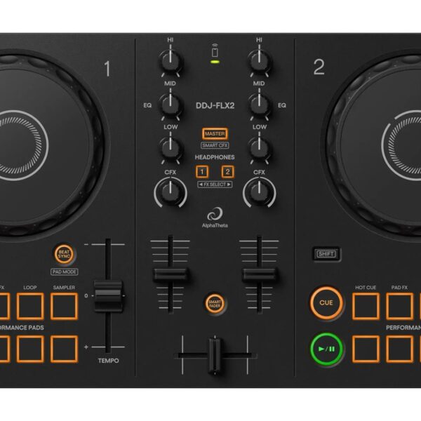 AlphaTheta (Pioneer DJ) DDJ-FLX2 - DJ-controller 2 kanalen, zwart