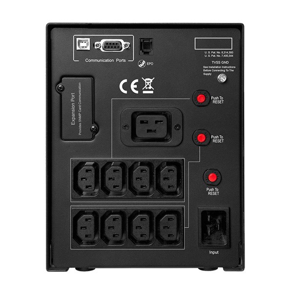 CyberPower PR2200ELCDSL UPS Line-interactive 2,2 kVA 1980 W 9 AC-uitgang(en)