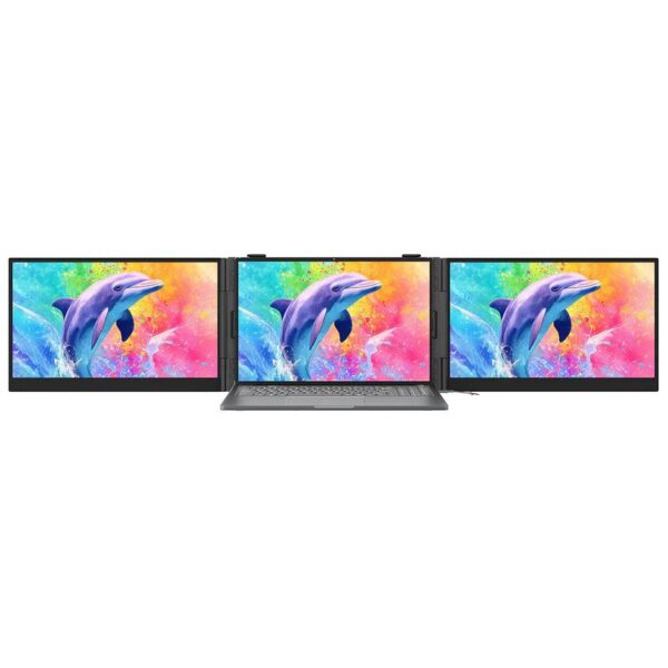 Blackview DCM8 Pro - 15,3" draagbare beeldschermuitbreider voor laptops met dubbele monitor en 2 USB-C-poorten
