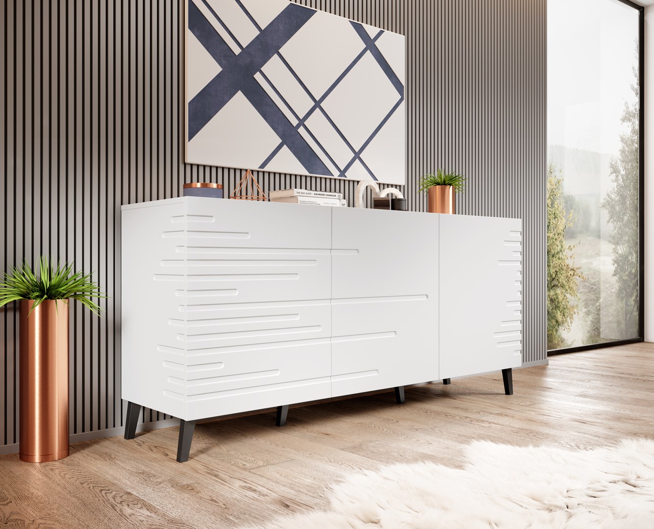 Cama Commode NOVA 155x40x72 wit mat