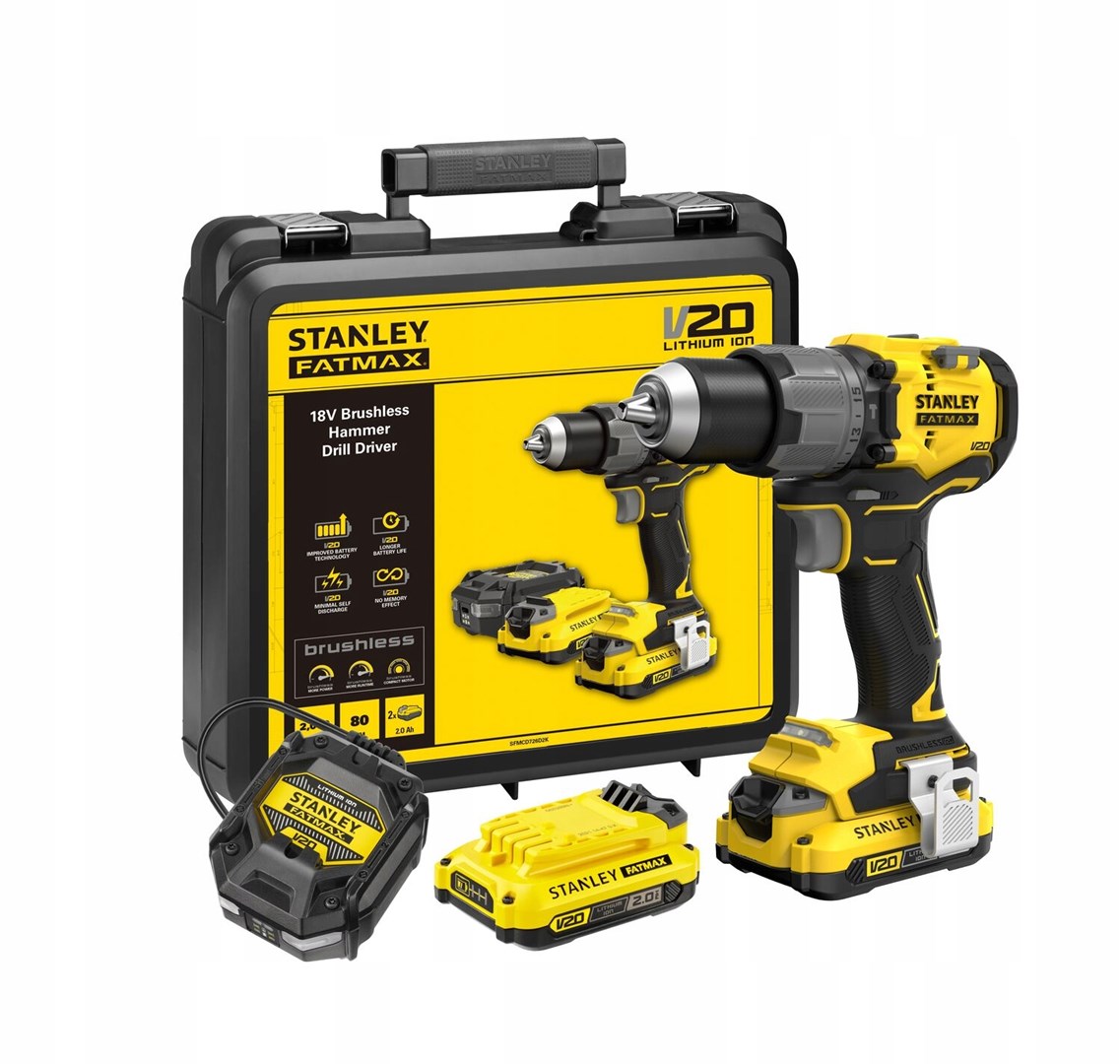 18V accuboormachine SFMCD725D2K STANLEY