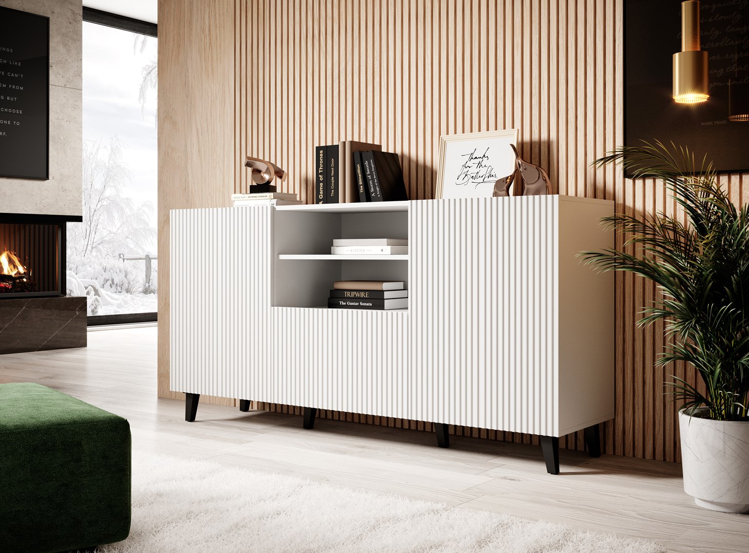Cama Commode PAFOS 150x42x82 wit mat