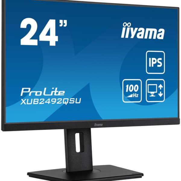 iiyama ProLite XUB2492QSU-B1 computer monitor 60,5 cm (23.8") 2560 x 1440 Pixels Quad HD LED Zwart