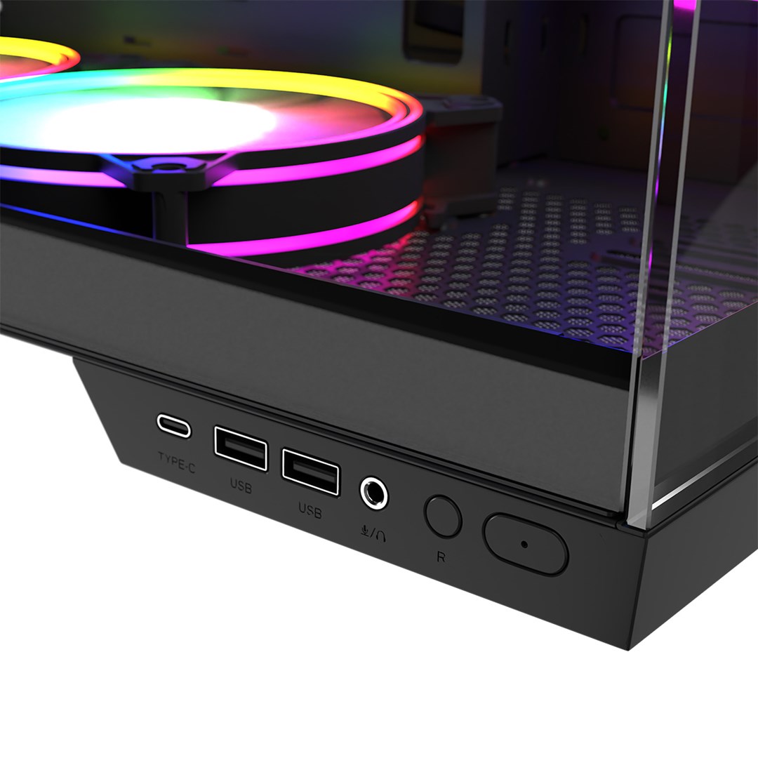 MODECOM computerkast Volcano Panorama APEX ARGB 7F MIDI