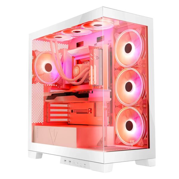 Modecom Volcano SPACE APEX ARGB MIDI Midi Tower Wit