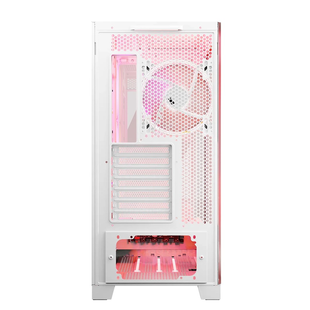 Modecom Volcano SPACE APEX ARGB MIDI Midi Tower Wit