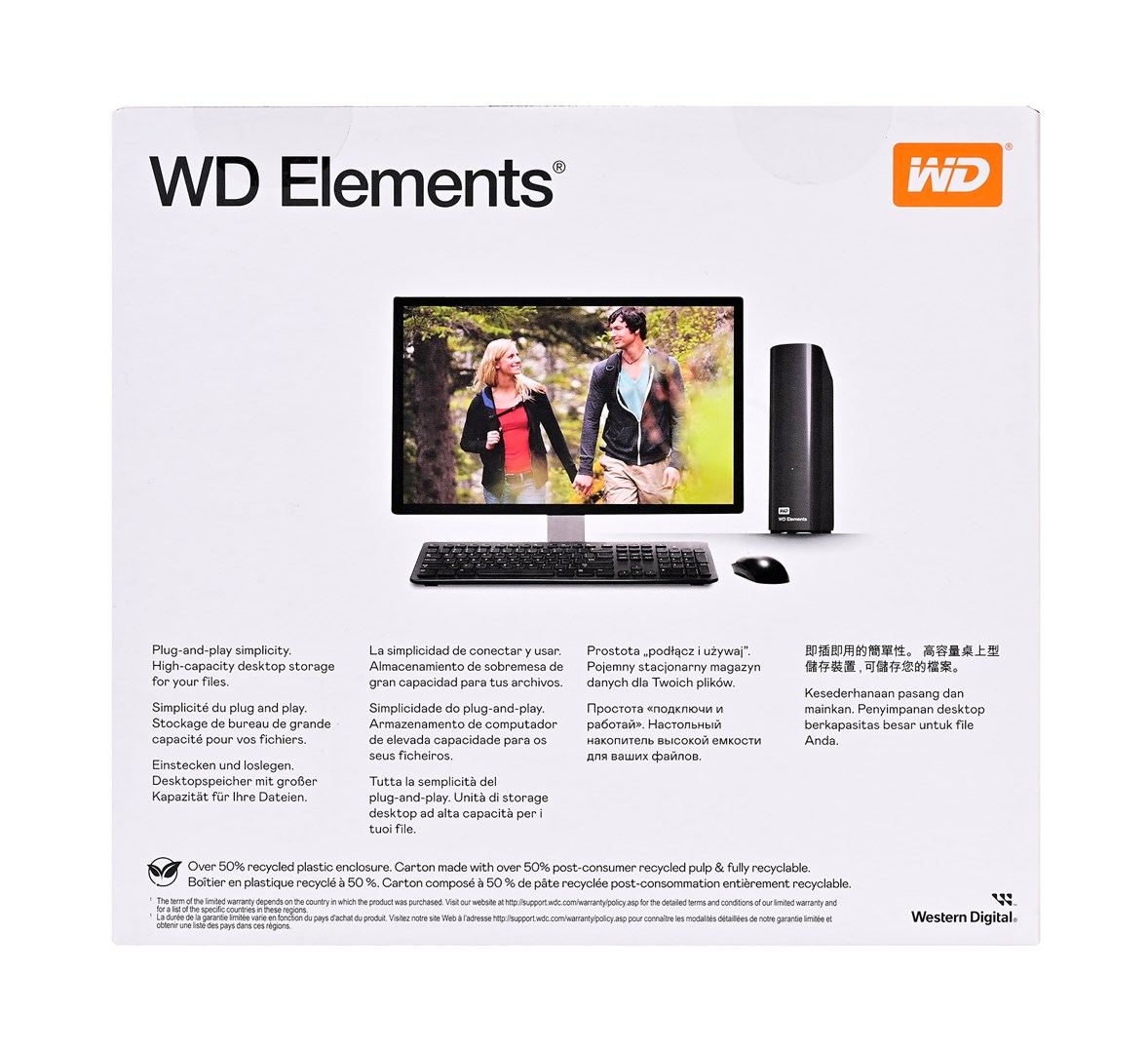 Western Digital Elements WDBWLG0060HBK-EESN externe harde schijf 6 TB Micro-USB B 3.2 Gen 1 (3.1 Gen 1) Zwart