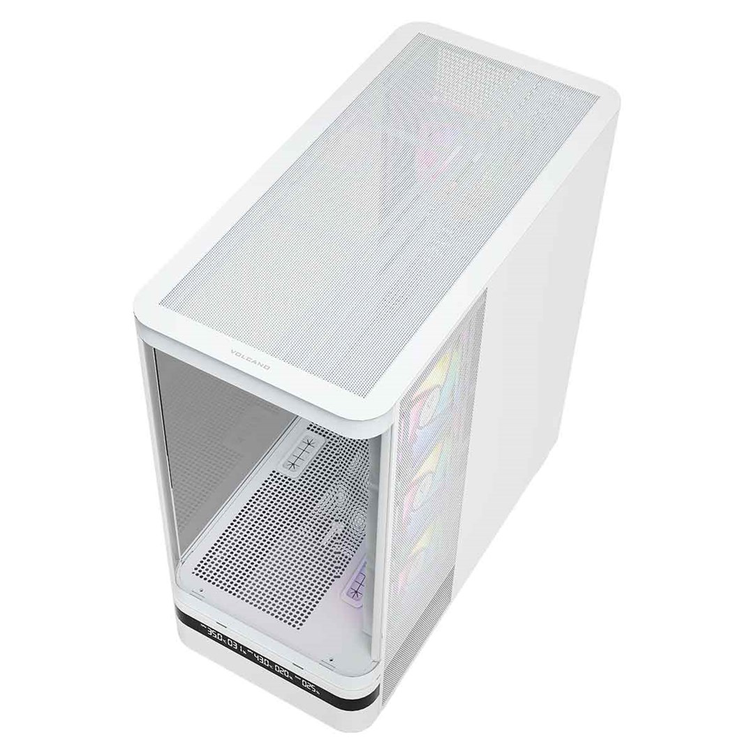 MODECOM computerkast Volcano AQ200 ARGB Midi Wit