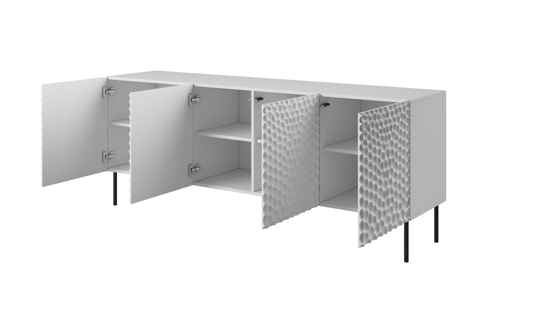 HOLE kist 190x40,5x74,5 cm wit mat