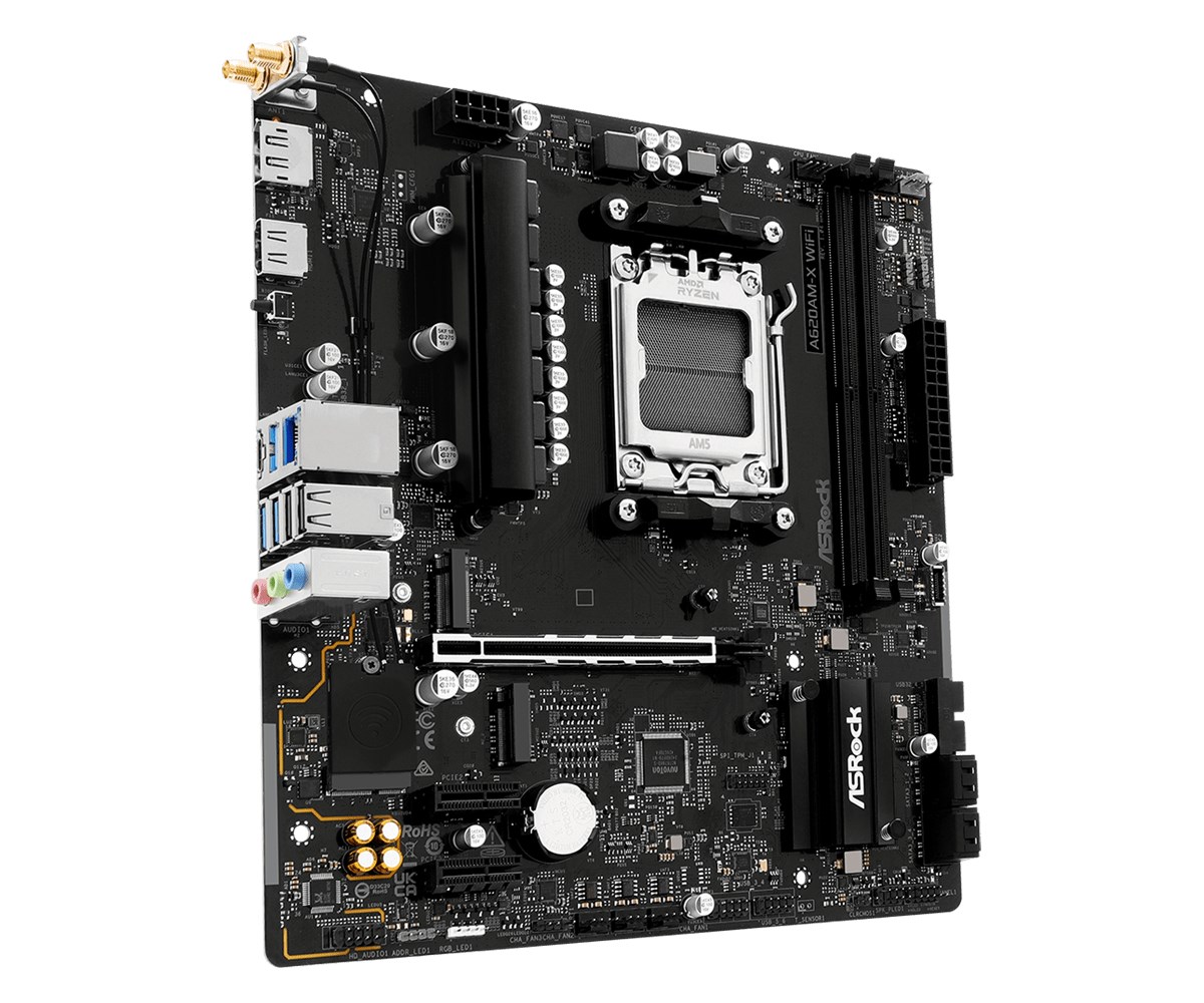 Asrock A620AM-X WiFi AMD A620A Socket AM5 micro ATX