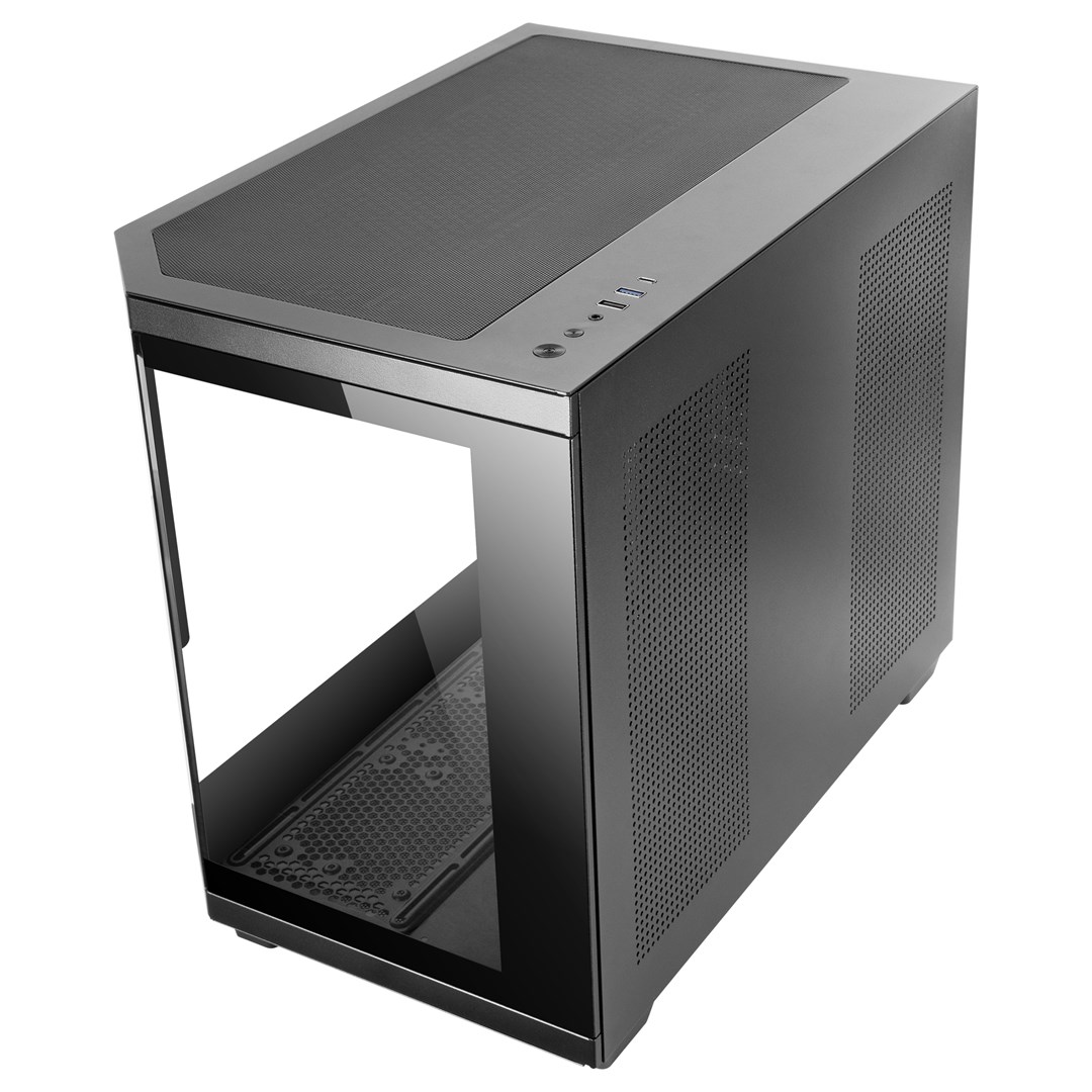 Mars Gaming MC3TCORELCDM computerbehuizing Mini Tower Zwart