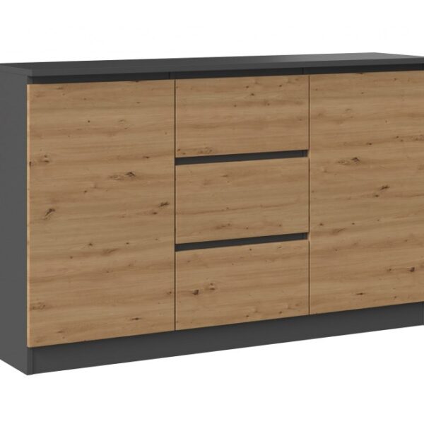 2D3S ladekast 120x30x75 cm, antraciet/artisan