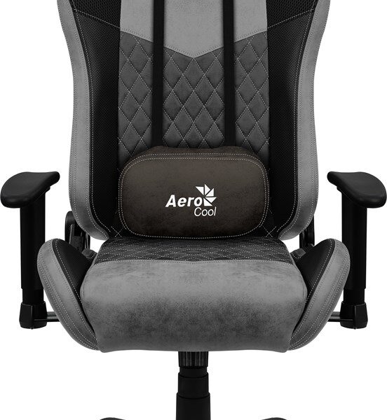 Aerocool DUKE AeroSuede Universele gamestoel Zwart, Grijs