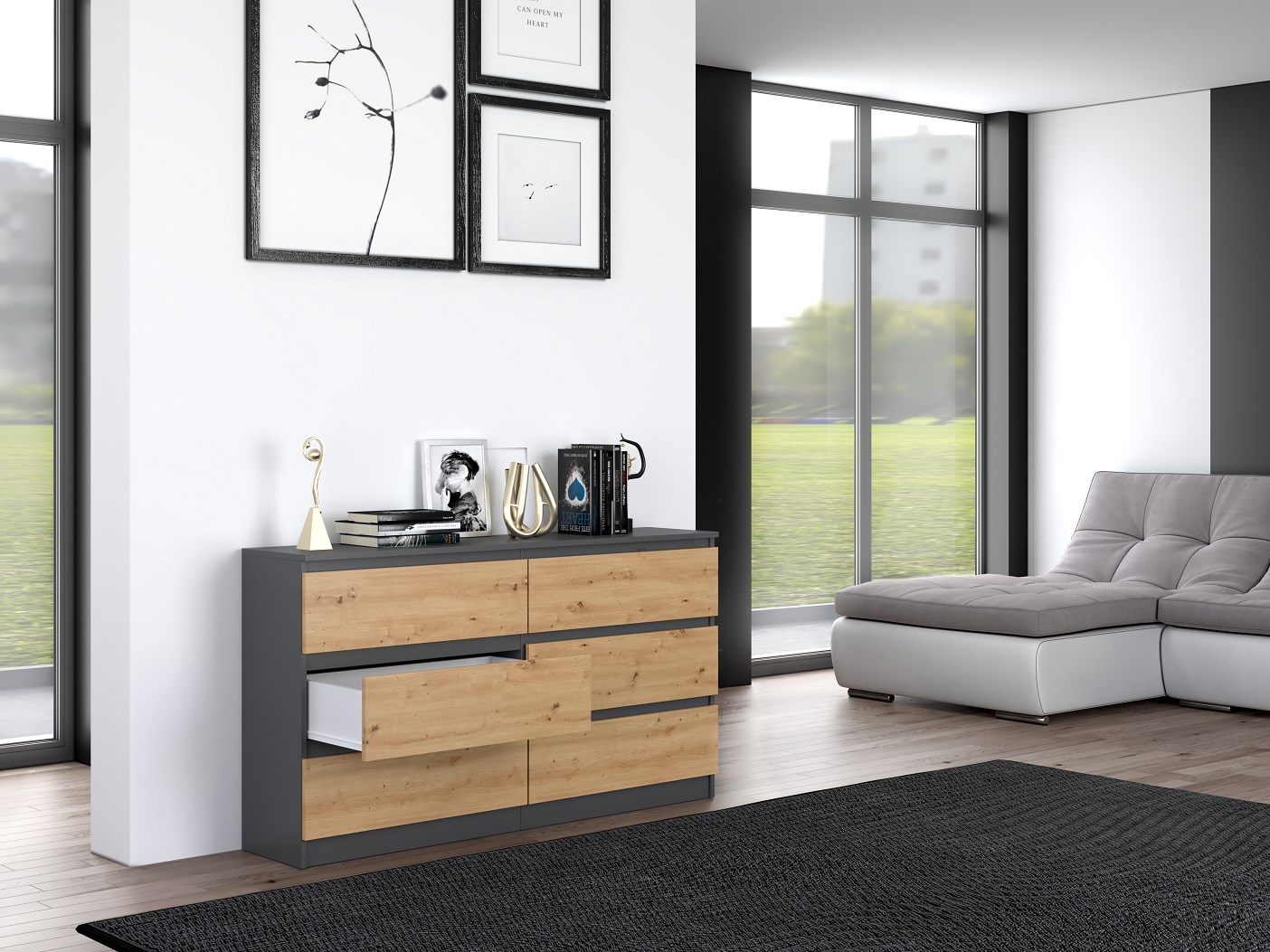 Topeshop M6 140 ANT/ART KPL ladenkast