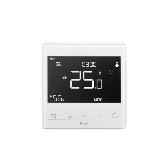 Thermostaat voor de regeling van vloerverwarming Nice Warm-Control White