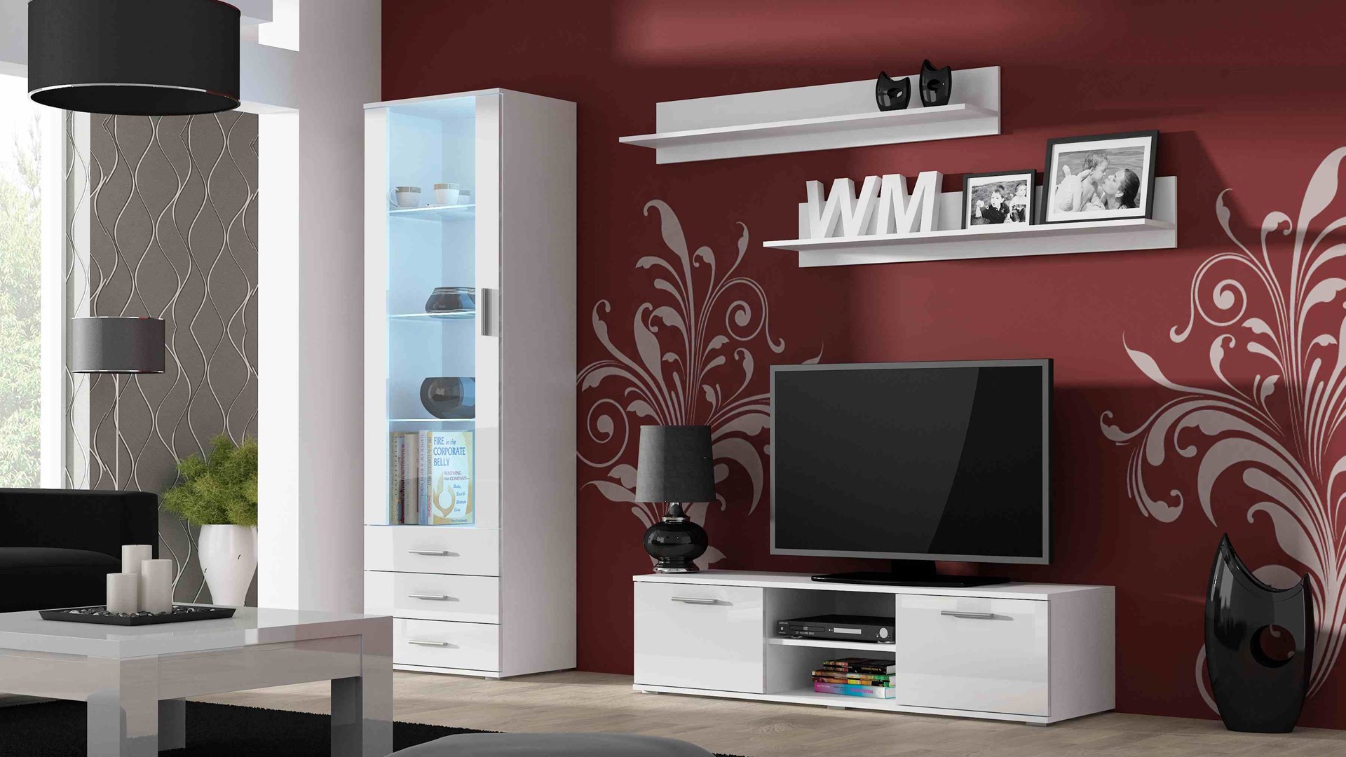 Cama SOHOWITS1 BI/BI woonkamerkast Vitrinekast
