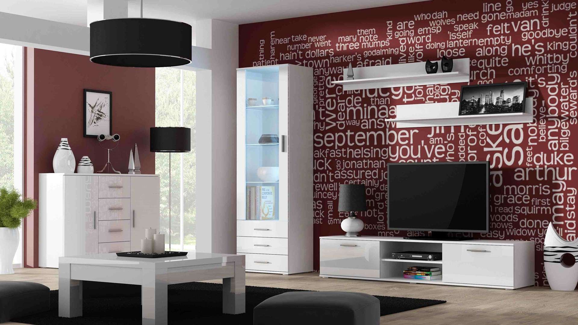 Cama SOHOWITS1 BI/BI woonkamerkast Vitrinekast
