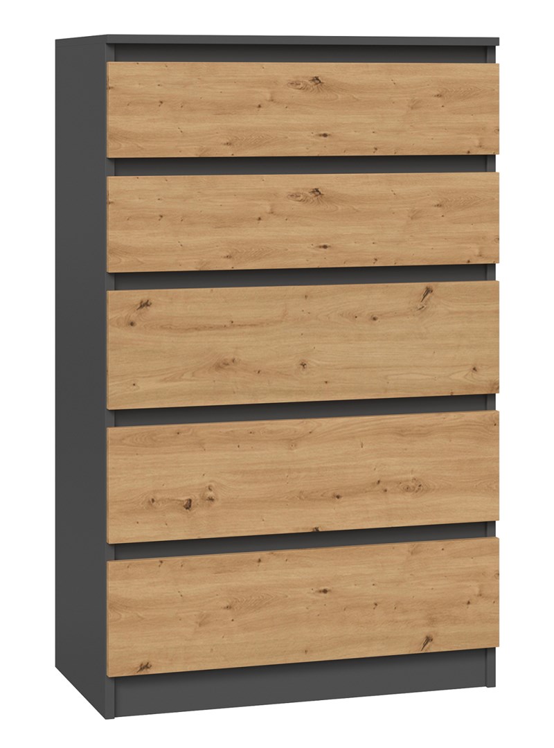 Topeshop M5 ANTRACYT/ARTISAN ladenkast