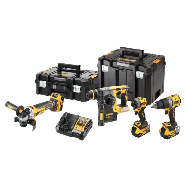DeWalt DCK429P3T-QW Combiset DCD805 + DCG405 + DCH273 + DCF850, 18 V zwart, geel