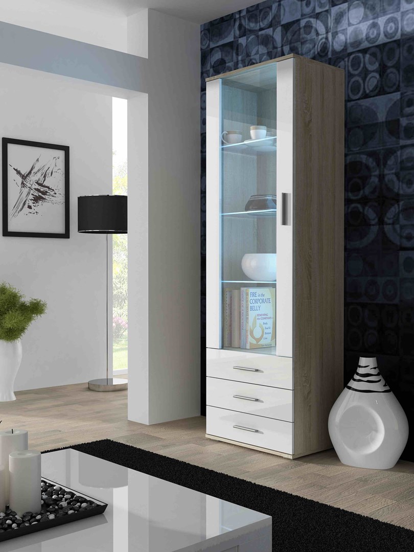 Cama SOHOWITS1 DS/BI woonkamerkast Vitrinekast