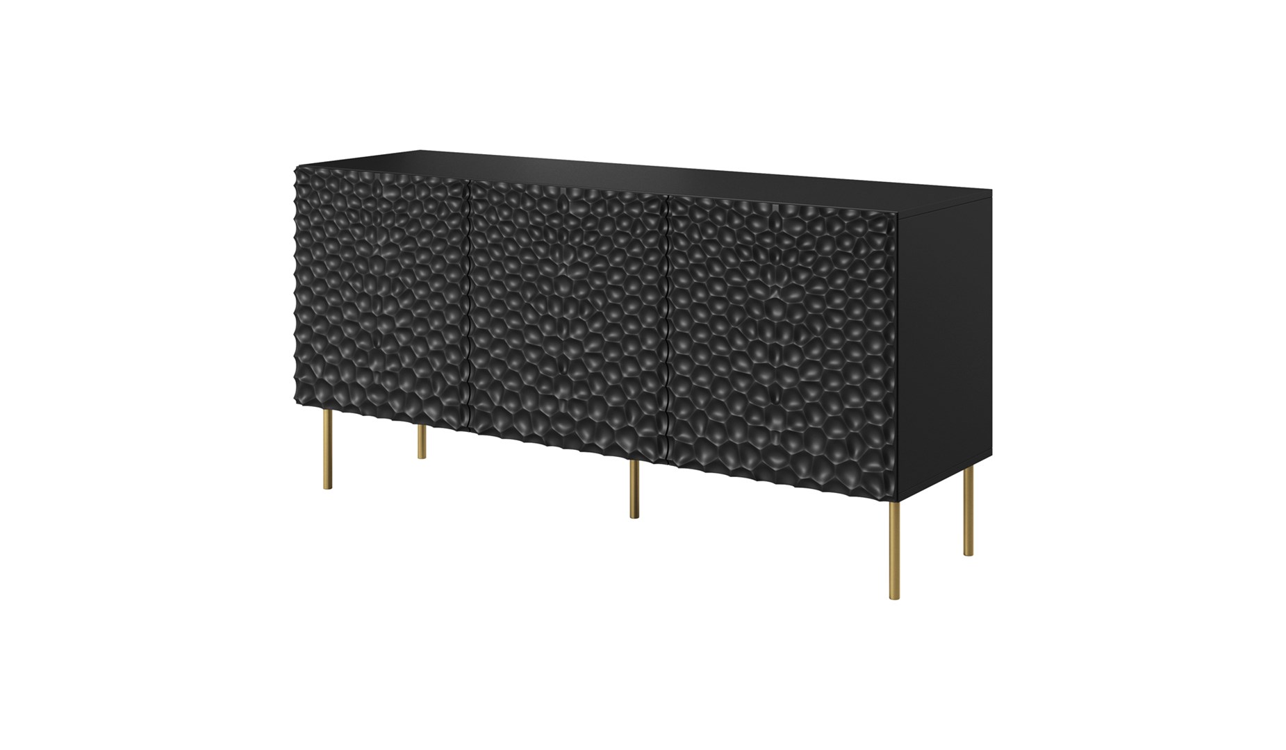 HOLE kist 152x42,5x74,5 cm mat zwart