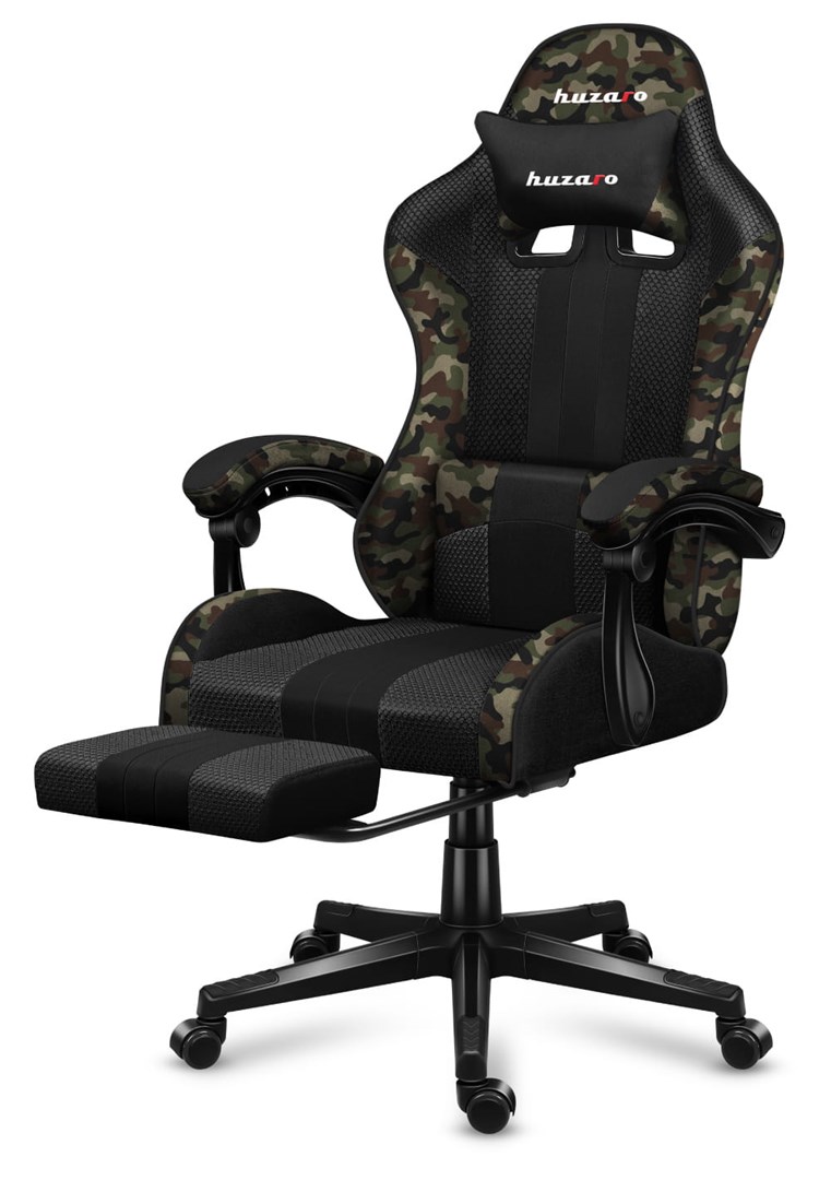 HUZARO FORCE 4.7 CAMO MESH GAMING STOEL