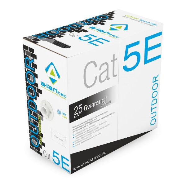 Alantec KIF5OUT305 netwerkkabel Zwart 305 m Cat5e F/UTP (FTP)