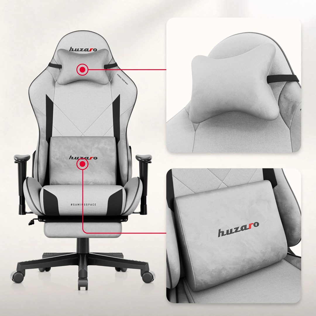 Huzaro Force 5.7 Grey gamingstoel