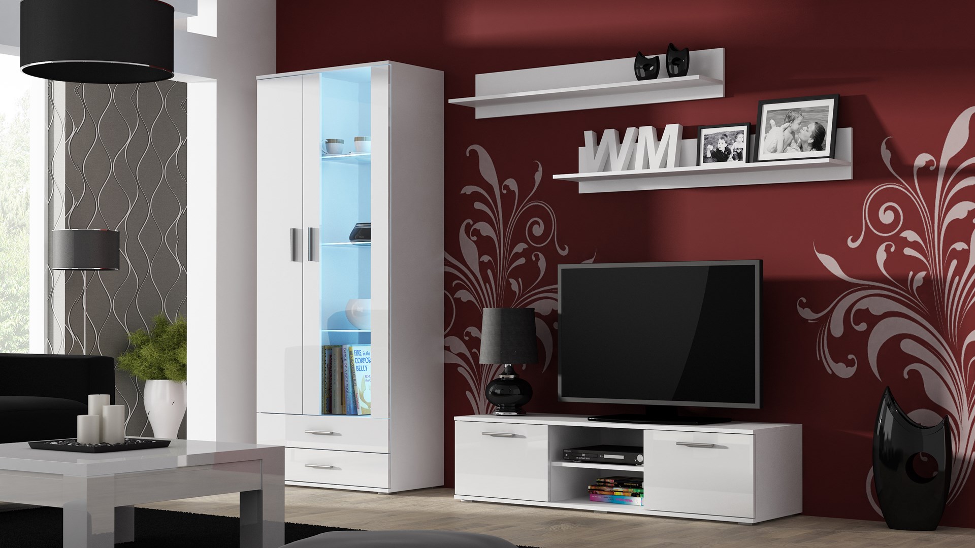 Cama SOHOWITS6 BI/BI woonkamerkast Vitrinekast