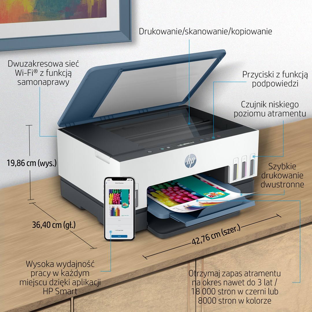 HP Smart Tank 675 All-in-One Thermische inkjet A4 4800 x 1200 DPI 12 ppm Wifi