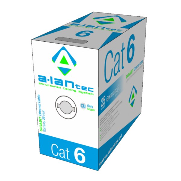 A-LAN KIU6PVC305 netwerkkabel Grijs 305 m Cat6 U/UTP (UTP)