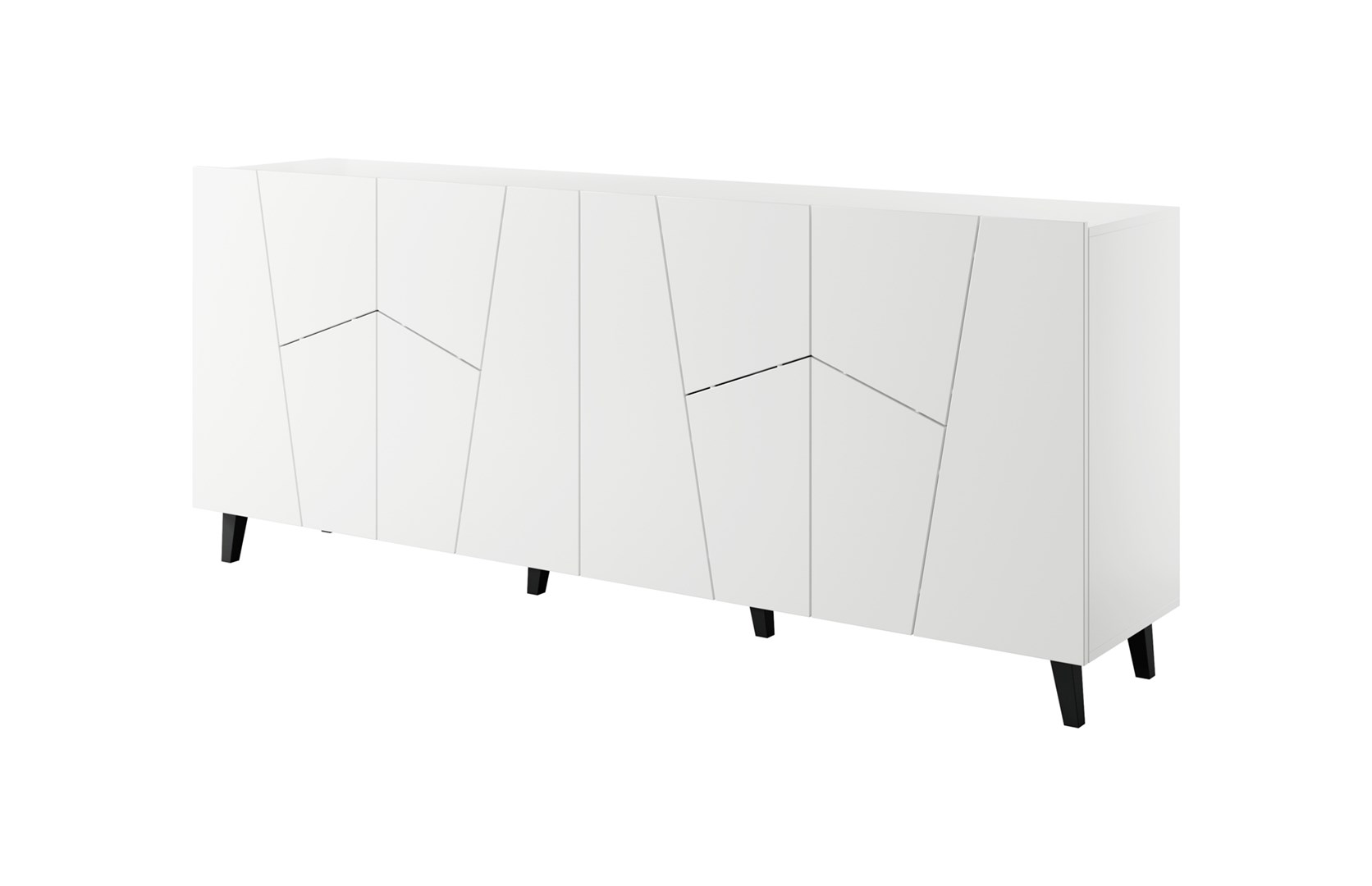 ETNA ladekast 200x42x82 wit mat