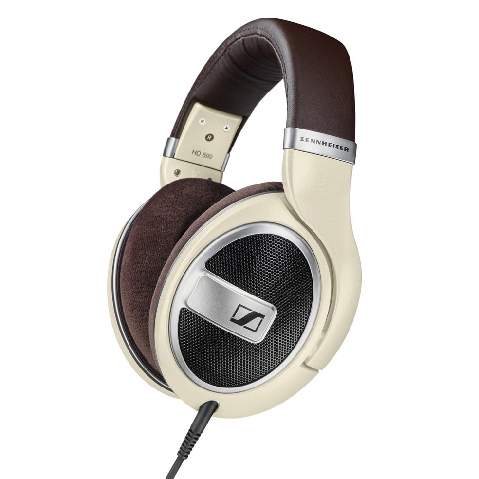 Sennheiser HD 599 Hoofdtelefoons Hoofdband Bruin, Ivoor