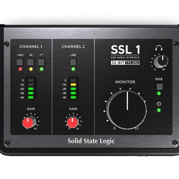 Solid State Logic SSL 1 - USB-C-audio-interface met 2 ingangen en 2 uitgangen