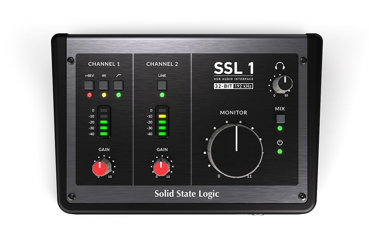 Solid State Logic SSL 1 - USB-C-audio-interface met 2 ingangen en 2 uitgangen