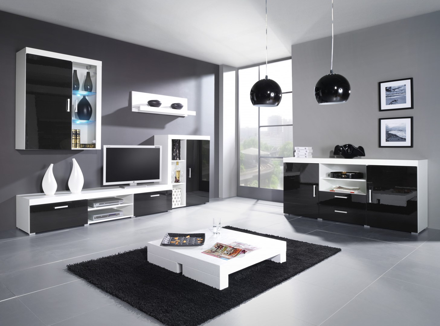 Cama SAMBA 4 BI/CZ woonkamerkast Vitrinekast