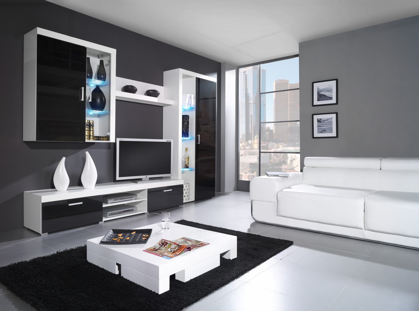 Cama SAMBA 4 BI/CZ woonkamerkast Vitrinekast