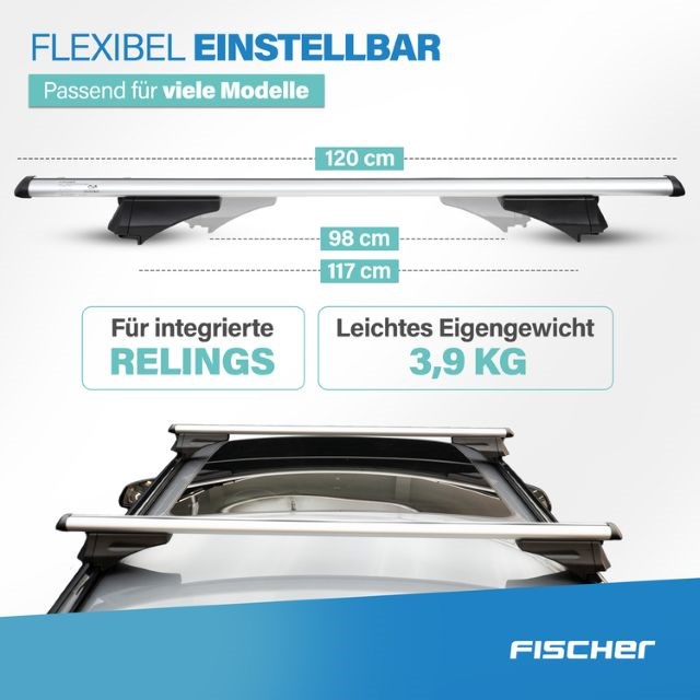 Open relingbalken Fischer CrossLine 1,2 m