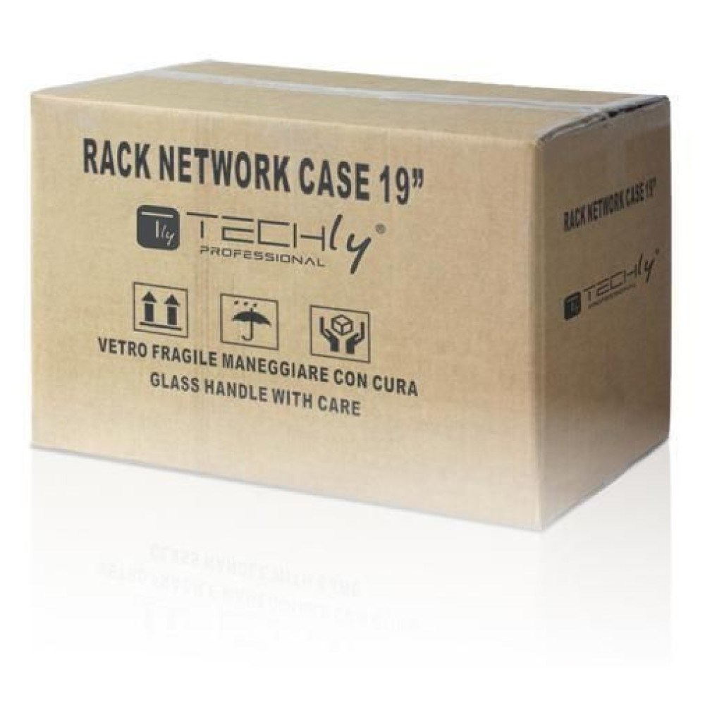 Techly I-CASE EL-1006G45 rack 6U Wandrek Grijs