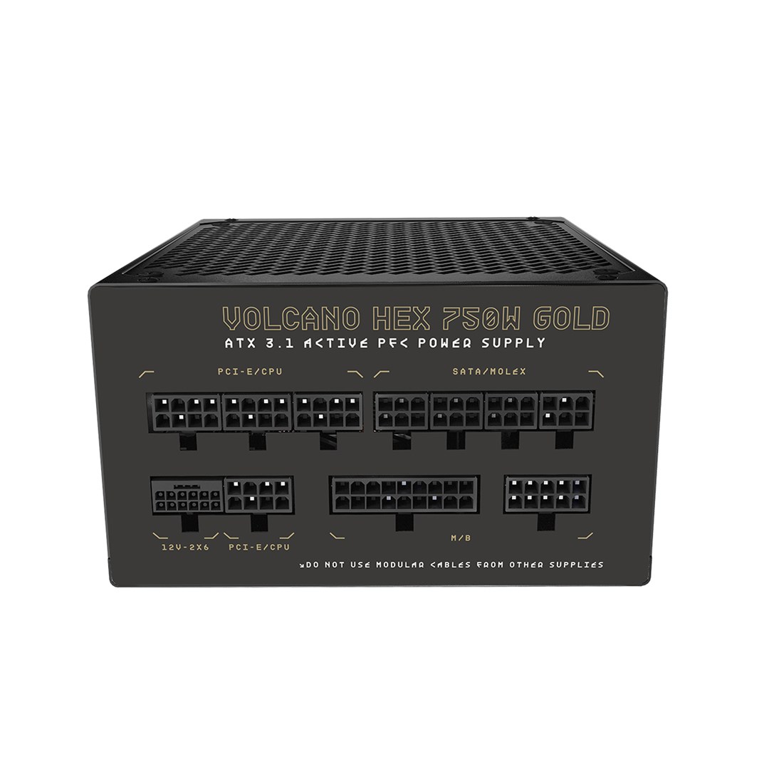MODECOM Computervoeding VOLCANO HEX GOLD 750W ATX3.1