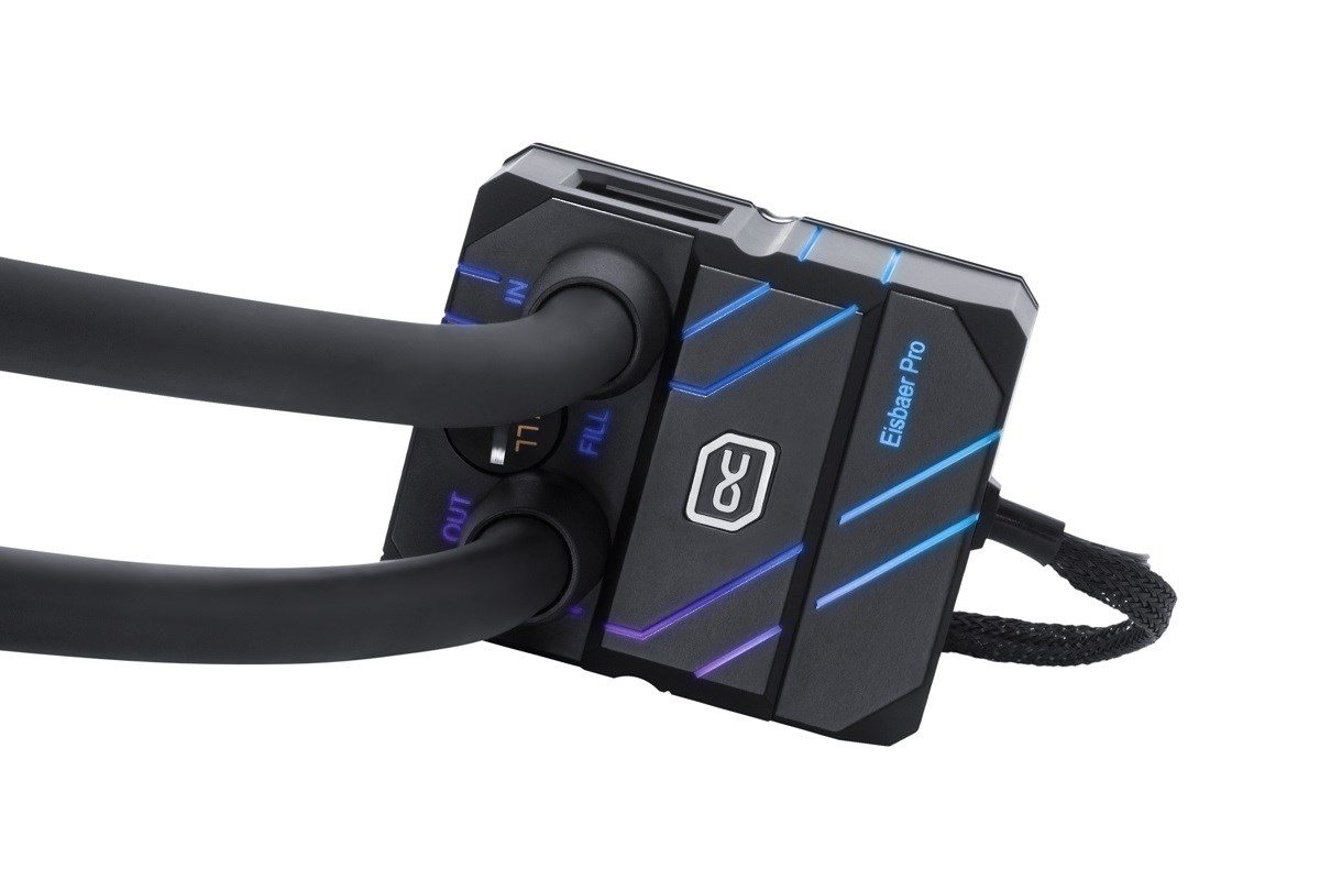 Alphacool Eisbaer Pro Aurora 360 Processor Alles-in-één vloeistofkoeler 12 cm Zwart, Wit 1 stuk(s)