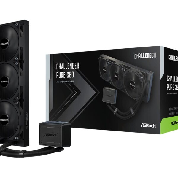 Asrock Challenger Pure 360 Processor All-in-one liquid cooler 12 cm Black