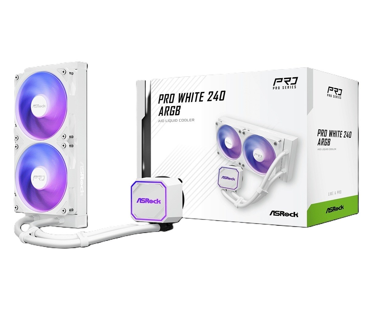 Koeling ASRock Pro White 240 ARGB