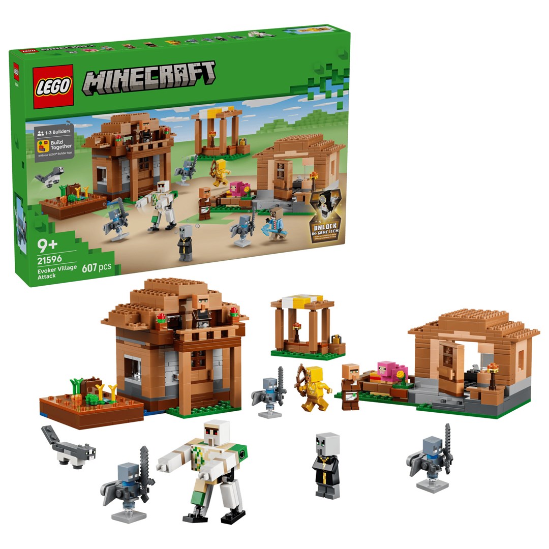 LEGO MINECRAFT 21596 De aanval van de bezweerders op het dorp
