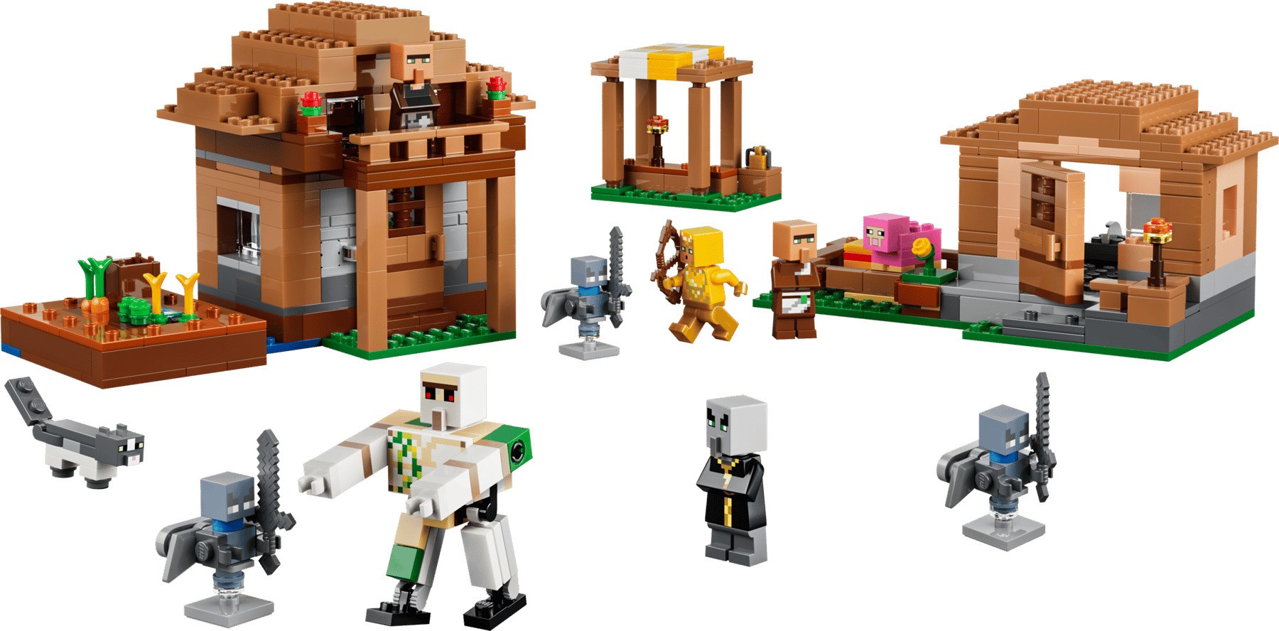 LEGO MINECRAFT 21596 De aanval van de bezweerders op het dorp