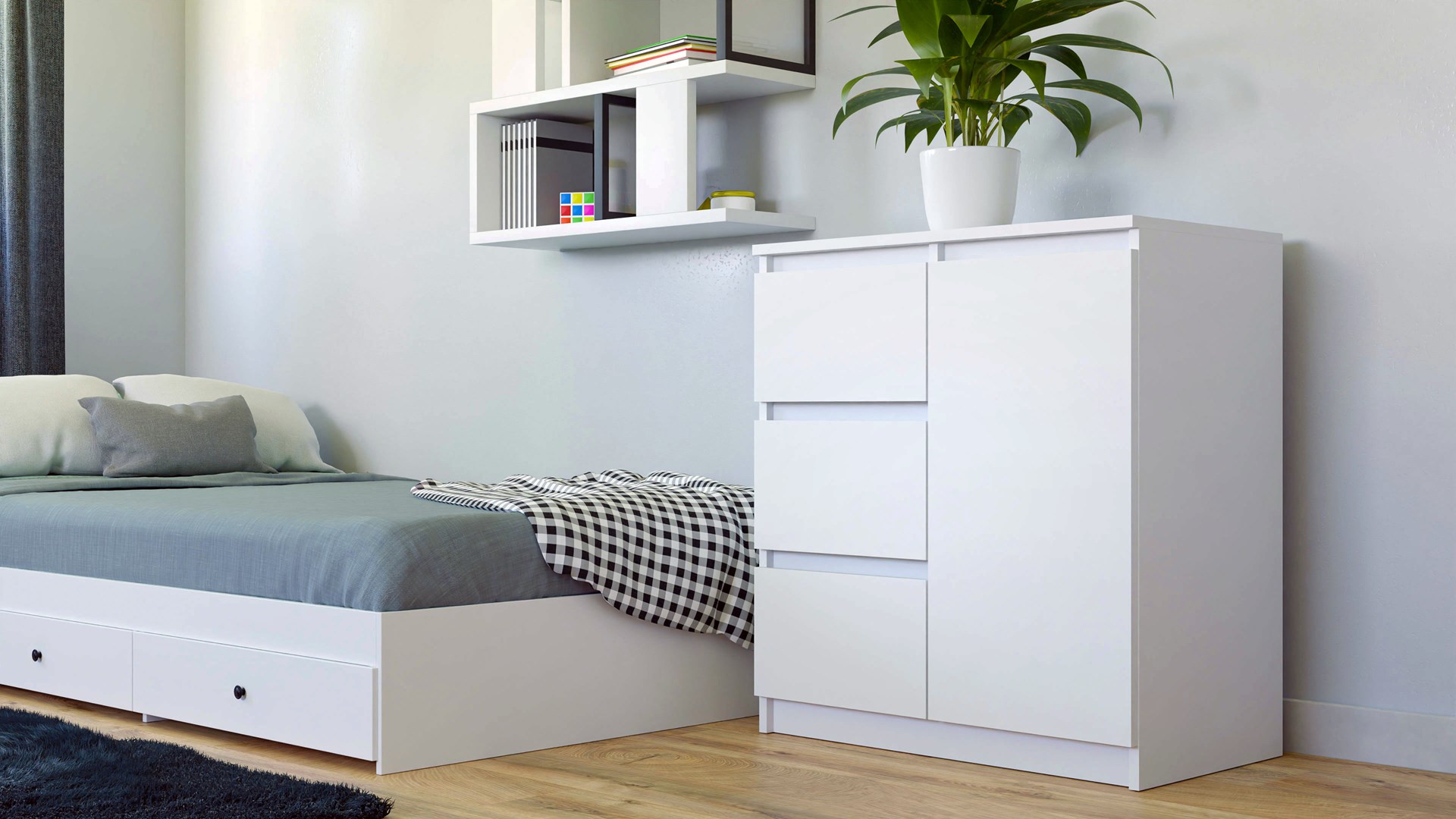 Topeshop 1D3S BIEL KPL ladenkast