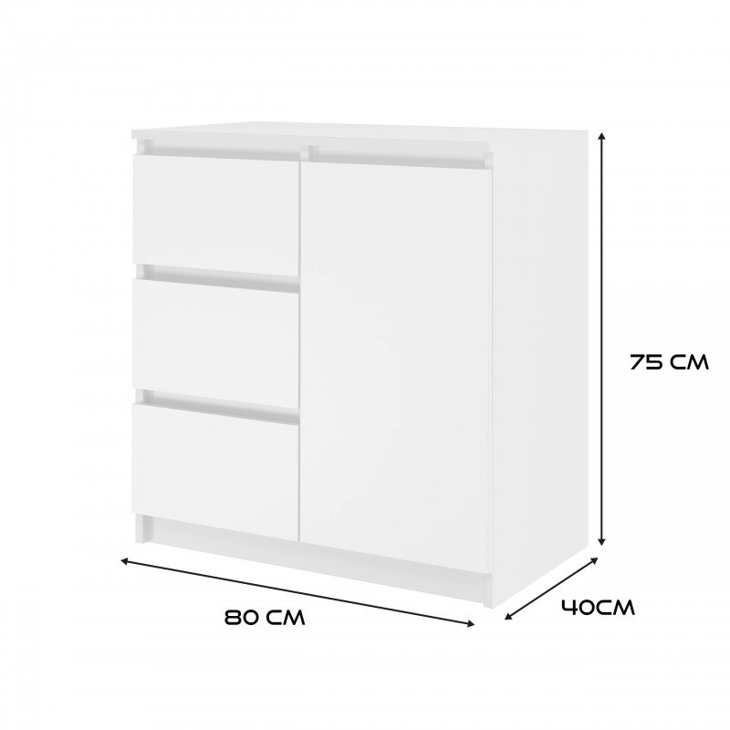 Topeshop 1D3S BIEL KPL ladenkast
